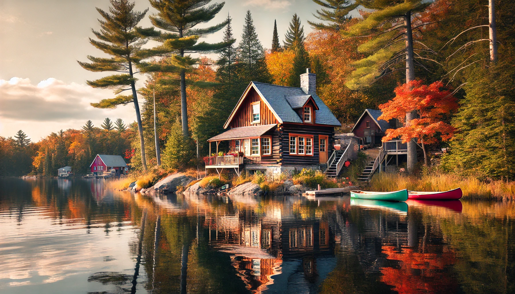 Retreat cottage illustration